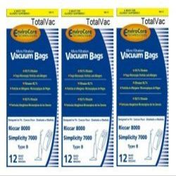 36 Bags for Simplicity/Riccar Type B Vacuum Bags
