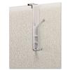 Over-The-Panel Double-Garment Hook, Satin Aluminum/Chrome view 1