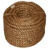 Wellington 28764 Twisted Rope, 1/4 in Dia x 50 ft L, 54 lb., Manila Fiber, Natural view 1
