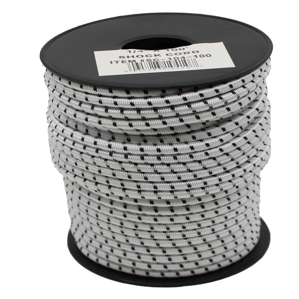 T.W Evans Cordage SC-104-100 1/4-Inch by 100-Feet Elastic Bungee Shock Cord
