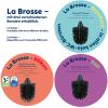 Kela Replacement Toilet Brush Head La Brosse Collection, Black view 3