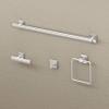 Gatco 4075 Elevate Single Robe Hook, Wall Mounted Hook for Bathroom Towels & Robes, Satin Nickel view 3