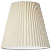 10" Top x 17" Bottom x 14 1/2" High x 14 3/4" Slant Lamp Shade Replacement Large Ivory White Bell Round Traditional Pleated Spider Harp Finial - Springcrest view 3