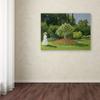 Trademark Fine Art Jeanne Marie Lecadre in The Garden by Claude Monet Canvas Wall Artwork, 18 by 24-Inch view 3
