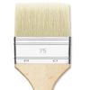 Utrecht Rhenish Pure Hog Bristle Brush - Extra Large Flat, Size 3", Long Handle view 1