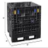 Buckhorn Collapsible Bulk Container, Black, 34"H x 48"L x 45"W, 1EA BN4845342010000-1 Each view 2