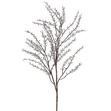Arcadia Silk Plantation 45" Mini Flocked Seed Spray Lead Brown (Pack of 12)