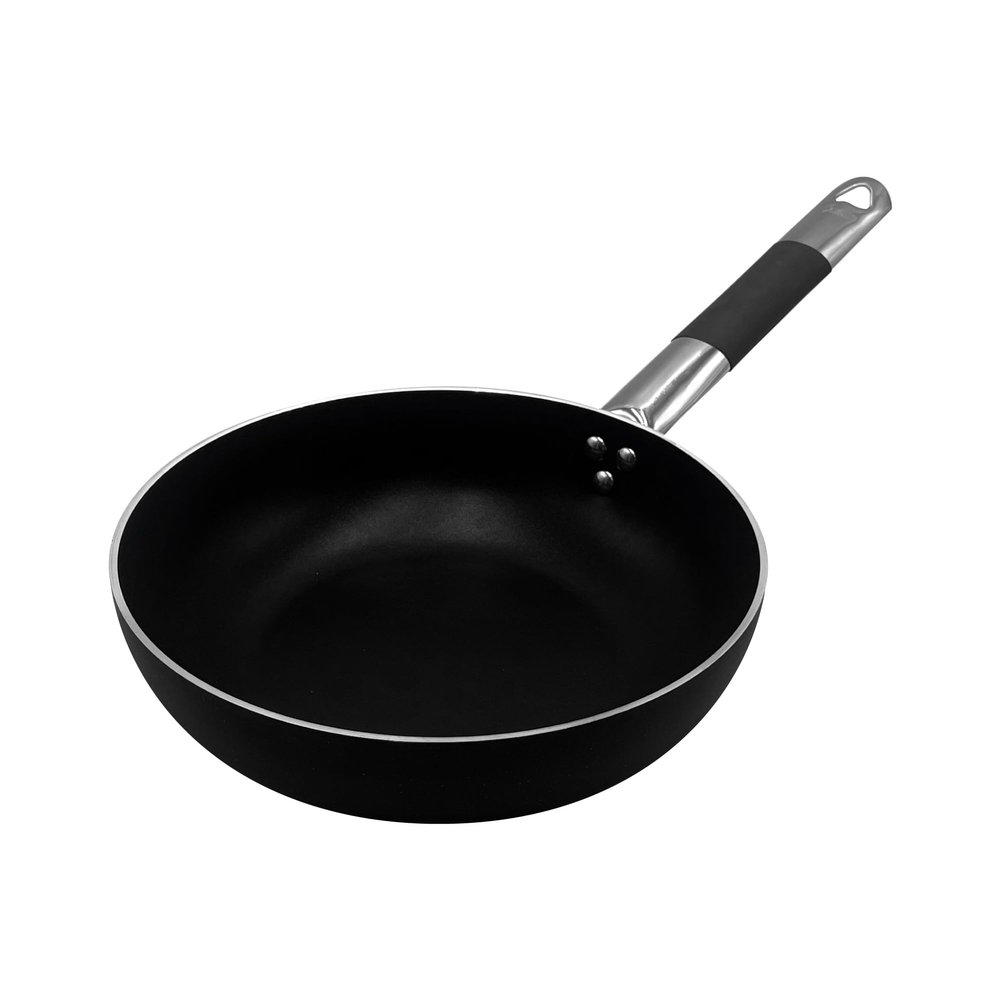 Pentole Agnelli Aluminium Black 3 Mm. Crystal Saute Pan 3 Mm. Thick, Diameter 28 Cm.
