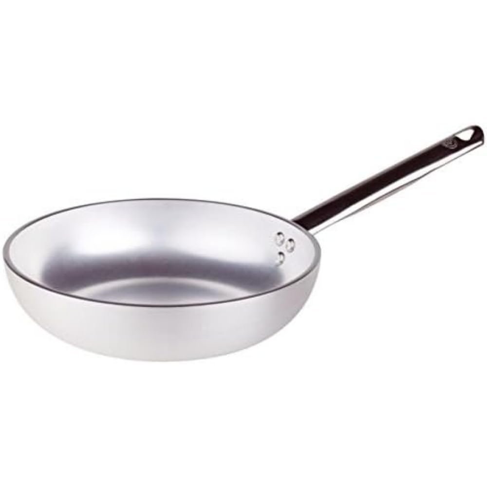 Pentole Agnelli ALMA111BB24 Professional Aluminium 3 Mm. Saute Pan with One Handle, Diameter 24 Cm.