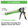 Albion Engineering Company B26 B-Line Manual Cartridge Caulking Gun, 1/10 Gallon (10 oz), 26:1 Drive view 2