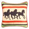 12X16" HOOKED WOOL Pillow, SOUTHWEST HORSE view 1