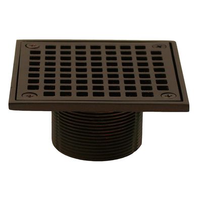 Jones Stephens D6094RB 4" Oil Rubbed Bronze Square Spud Strainer