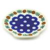 Polmedia Polish Pottery Tea Bag or Lemon Plate - Mosquito Pattern Handmade in Boleslawiec Poland by Ceramika Artystyczna + Certificate of Authenticity view 1