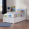 Atlantic Furniture AR8722012 Mission Platform Bed with Twin Size Urban Trundle, Twin, White view 3