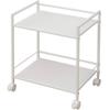 YAMAZEN CPR-50432C(WH) Steel Rack with Casters, 2 Tiers, White view 1