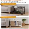 YAMAZEN CPR-50432C(WH) Steel Rack with Casters, 2 Tiers, White view 3