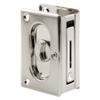 Prime-Line N 7367 Pocket Door Privacy Lock with Pull - Replace Old or Damaged Pocket Door Locks Quickly and Easily  Satin Nickel, 3-3/4 (Single Pack) view 1