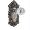 Grandeur Grande Victorian Plate with Fontainebleau Crystal Knob, Double Dummy, Antique Pewter view 1