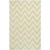 SAFAVIEH Cambridge Collection 8' x 10' Light Green / Ivory CAM139B Handmade Chevron Premium Wool Area Rug view 1