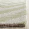 SAFAVIEH Cambridge Collection 8' x 10' Light Green / Ivory CAM139B Handmade Chevron Premium Wool Area Rug view 3