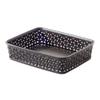 Curver 203415 Rattan-Look Office Basket, A5 Size, Polypropylene, Chocolate, chocolate, 25,6 x 20 x 6 cm view 3