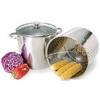 20 Qt Jumbo Multi Stock Pot Steamer Cooker 3pc. Set by Home Select view 2