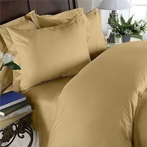 Elegance Linen 1200 Thread Count Egyptian Quality ULTRA SOFT LUXURIOUS WRINKLE FREE & FADE RESISTANT 4 pc Sheet Set, Deep Pocket Up to 18" - All Size and Colors, Queen Gold