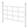 Segal S 4768 Carbon Steel Fixed 4-Bar Window Grill for Home Security and Child Safety, 21-1/4 In., White Black (1 Set) view 1