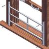 Segal S 4768 Carbon Steel Fixed 4-Bar Window Grill for Home Security and Child Safety, 21-1/4 In., White Black (1 Set) view 3