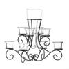 Accent Plus Scrollwork Candle Stand with Vase 14.87x14.87x12.5 view 1