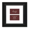 Craig Frames 21834700BK 10 by 12-Inch Black Picture Frame, Single White Collage Mat with 2-4 by 6-Inch Openings view 1
