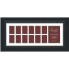 Craig Frames 21834700BK 9 by 22-Inch Black Picture Frame, Single White Collage Mat with 13 Openings view 1