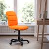 Flash Furniture Clayton Mid-Back Orange Quilted Vinyl Swivel Task Office Chair view 2