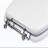 TOPSEAT TinyHiney Potty Elongated Toilet Seat, Adult/Child, w/Chromed Metal Hinges (Elongated White) view 4