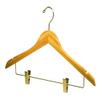 18" Bamboo Hanger with notches and Clips - Box of 50 view 1