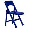 Dark Blue Folding Chair for Wrestling Action Figures view 1