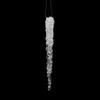 Vickerman 8" Clear Icicle Christmas Ornament - Clear - 6-Pack - Shatterproof Plastic - Sparkly and Glittery Accents - Festive Holiday Decor - Fun Christmas Decor - Reliable and Durable view 1