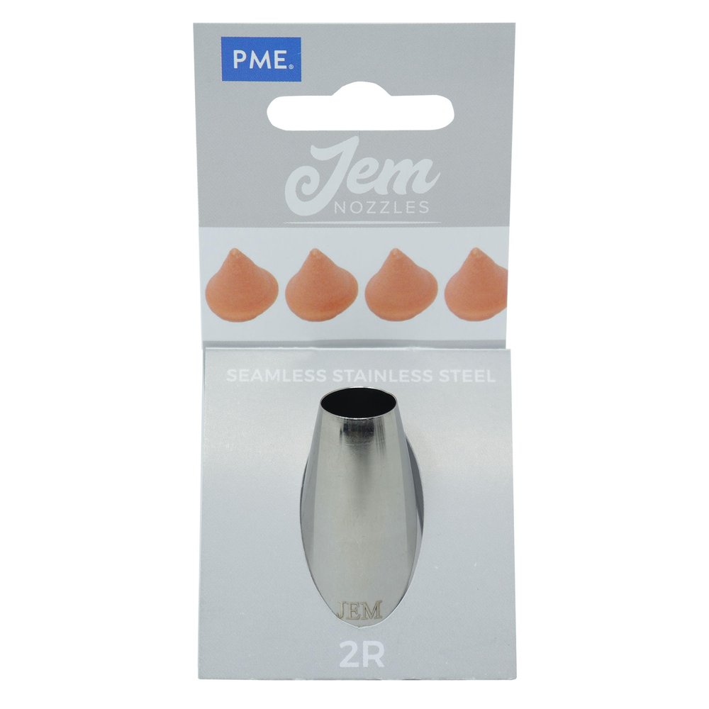 Jem Enterprises Medium Plain Round Savoy Piping Nozzle Decorating Tip #2R