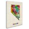 Trademark Fine Art Nevada Map by Michael Tompsett Canvas Wall Art, 18 by 24-Inch view 2