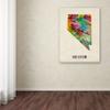 Trademark Fine Art Nevada Map by Michael Tompsett Canvas Wall Art, 18 by 24-Inch view 3