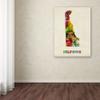 Trademark Fine Art Delaware Map by Michael Tompsett Canvas Wall Art, 18 by 24-Inch view 3