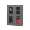 Durham Heavy Duty Welded 14 Gauge Steel Ventilated Cabinet, EMDC-362442-95, 900 lbs Capacity, 24" Length x 36" Width x 42" Height, 2 Shelves view 1