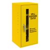 Durham 052-50 Steel Spill Control/Respirator Cabinet, 12-3/4" Length x 13-3/4" Width x 30" Height, 2 Shelves, Yellow Powder Coated Finish view 1