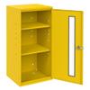 Durham 052-50 Steel Spill Control/Respirator Cabinet, 12-3/4" Length x 13-3/4" Width x 30" Height, 2 Shelves, Yellow Powder Coated Finish view 2