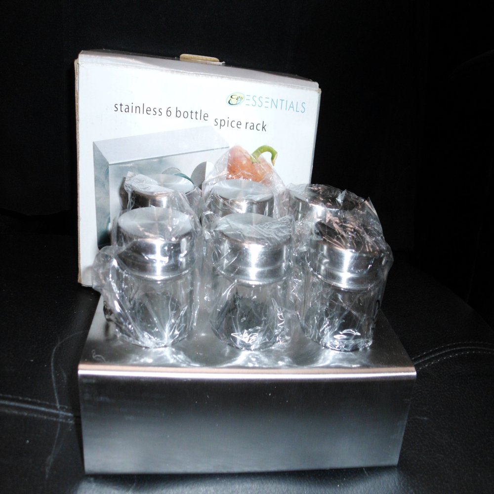 ConXtion Designs / Cupini Stainless Steel (6 bottle) Spice Rack