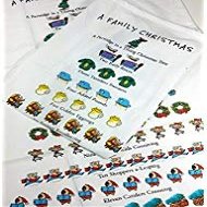 Holiday Flour Sack Kitchen Tea Towel A Family Christmas Towel