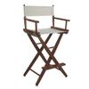 American Trails Extra-Wide Premium 30" Director's Chair Mission Oak Frame Natural Canvas, Bar Height view 1