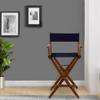 American Trails Extra-Wide Premium 30" Director's Chair Mission Oak Frame Natural Canvas, Bar Height view 2