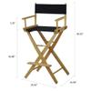 American Trails Extra-Wide Premium 30" Director's Chair Mission Oak Frame Natural Canvas, Bar Height view 3