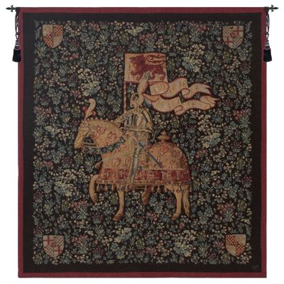 Charlotte Home Furnishings Inc. Le Chevalier French Tapestry Wall Hanging, 76 X 59 Inch, Viscose Cotton And Polyester Blend Wall Art, Woven In France, Perfect For Home Decor And Wall Decor